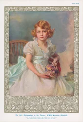 Prinzessin Elizabeth, älteste Tochter von König Georg VI., zukünftige Königin Elizabeth II.